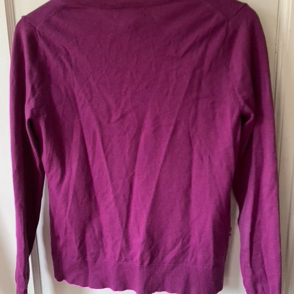 Banana Republic Pink cardigan with cute velvet detail - Picture 6 of 6